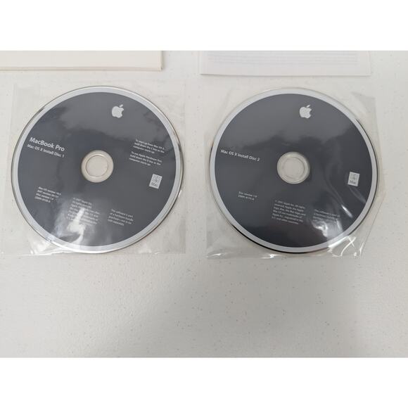 NO SCRATCHES Mac Computers OS X Install Disc 1 & 2 Version 10.5 Untested - Picture 1 of 5